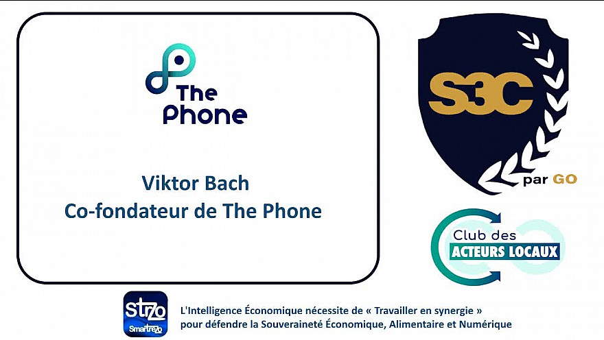 Viktor Bach, co-fondateur de The Phone, le smartphone conçu pour les plus jeunes sans accès à internet et aux réseaux sociaux. Salon S3C